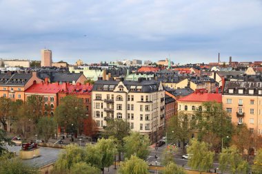 Stockholm City, İsveç - Norrmalm bölgesinde mimari.
