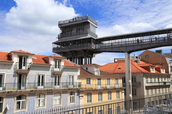 Santa Justa Hiss Lissabon Stad Portugal — Stockfoto