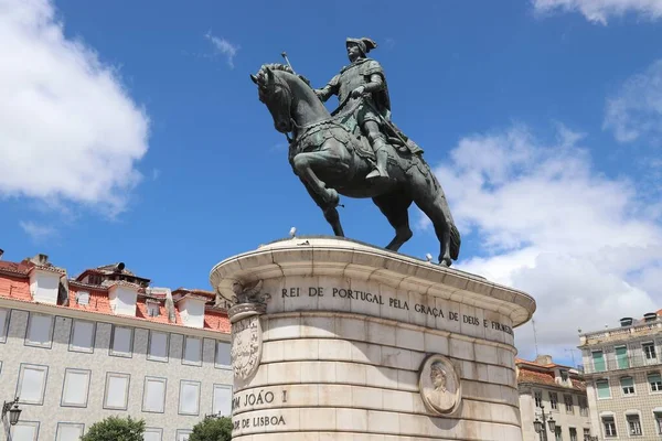 Lisbon Portugalia Czerwca 2018 Pomnik Króla Portugalii Jana Jana Avizu — Zdjęcie stockowe