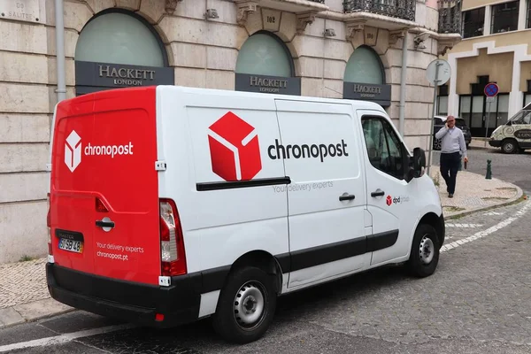 Lisbon Portugal June 2018 Chronopost Delivery Van Lisbon Portugal Chronopost — Stock Photo, Image
