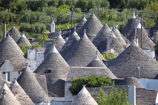 알베로벨로의 트리울리 이탈리아의 아풀리아 지역이다 이탈리아 랜드마크요 Unesco World Heritage — 스톡 사진