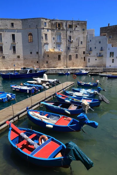 Bela Itália Porto Pesca Itália Monopoli Cidade Apúlia — Fotografia de Stock