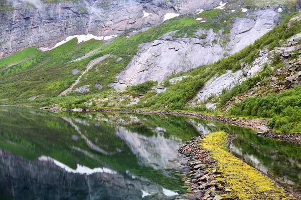 Fykanvatnet Lake Glomfjord Norway Region Nordland — Stock Photo, Image