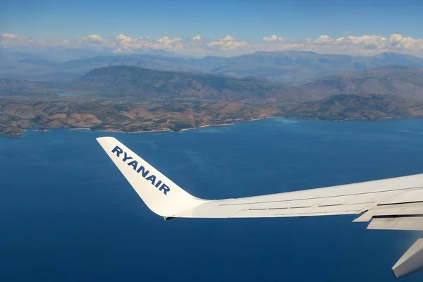 Corfu Greece June 2016 Ryanair Boeing 737 800 Greece Ryanair — Stock Photo, Image