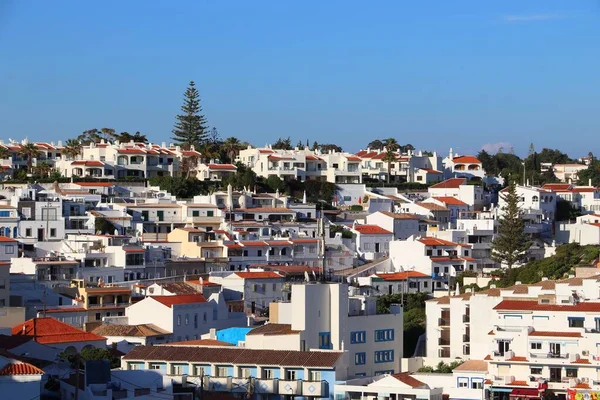Белый Курортный Город Карвойро Португалии Регион Алгарве — стоковое фото