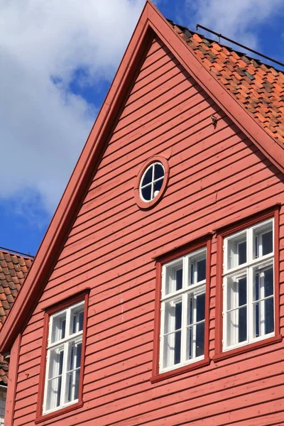 Бергенське Місто Норвегії Bryggen Quarter Unesco World Heritage Site — стокове фото