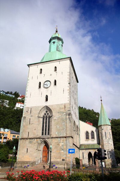 Bergen, Norway - the Cathedral church. Old religious architecture.