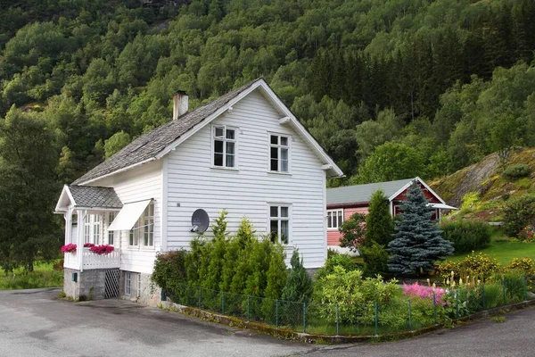 Vestland Norwegen August 2010 Generisches Wohnhaus Holzhaus Vestland Norwegen Von — Stockfoto