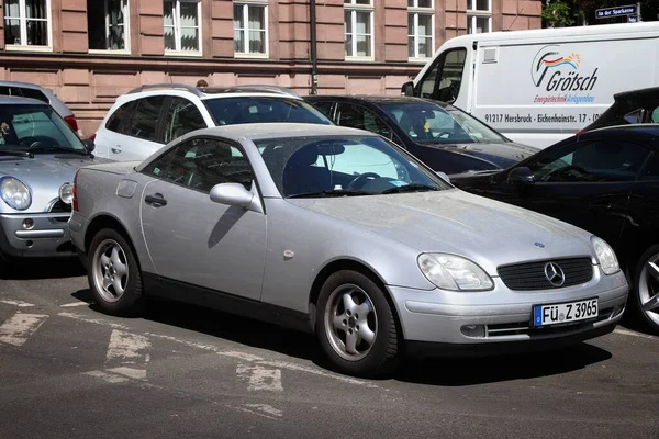 Nuremberg Germania Maggio 2018 Mercedes Benz Slk Coupé Lusso Parcheggiata — Foto Stock
