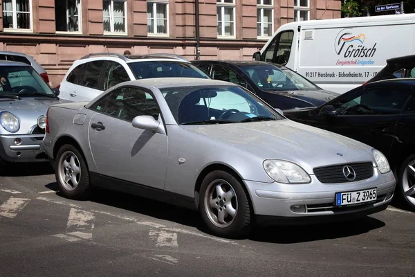 Nuremberg Alemanha Maio 2018 Mercedes Benz Slk Carro Luxo Coupé — Fotografia de Stock