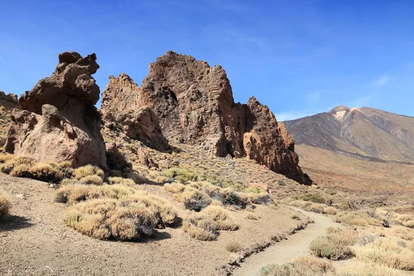 Paisagem Tenerife Espanha Vulcão Parque Nacional Teide — Fotografia de Stock
