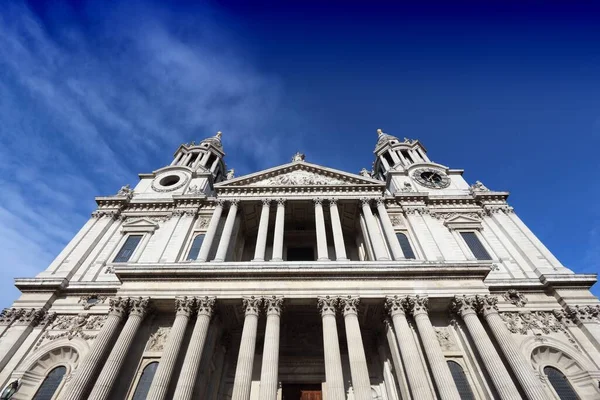 Londen Verenigd Koninkrijk Saint Paul Cathedral Gevel Architectuur Bezienswaardigheid Londen — Stockfoto