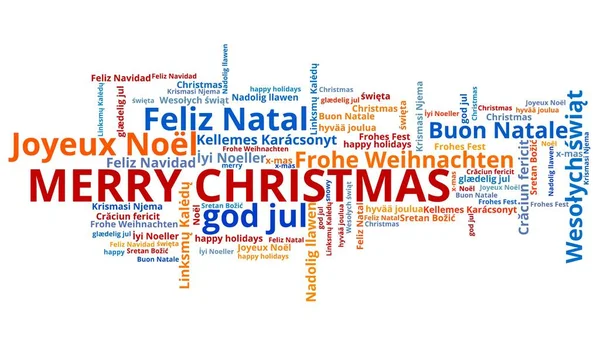 Merry Christmas wishes translation. International Christmas wishes in multiple languages including English, French, Portuguese, Polish and Spanish.