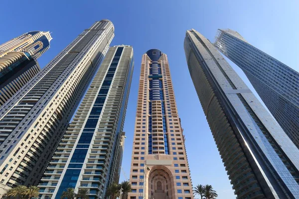 Дубай Марина Скайлайн Дубай Єднані Арабські Емірати — стокове фото
