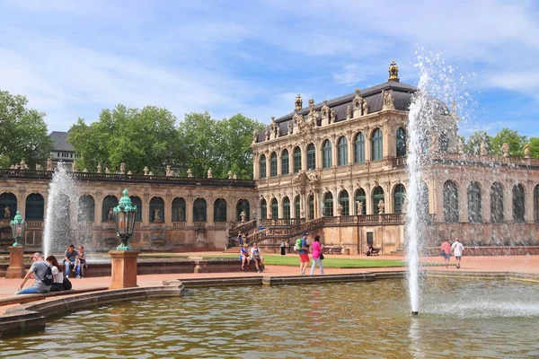 Dresden Allemagne Mai 2018 Visite Palais Zwinger Altstadt Vieille Ville — Photo