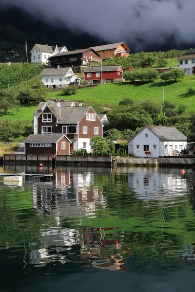 Ullensvang Town Norway Town Hardanger Fiord Hardangerfjord — Stock Photo, Image