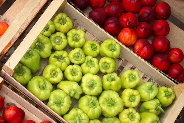 Čerstvé Ovoce Zelenina Stojí Dalmácii Chorvatsko — Stock fotografie