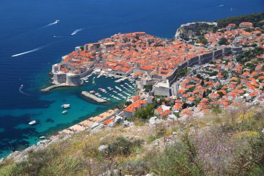 Dubrovnik, Hırvatistan. Ortaçağ Eski Kasabası. UNESCO Dünya Mirası Alanı.