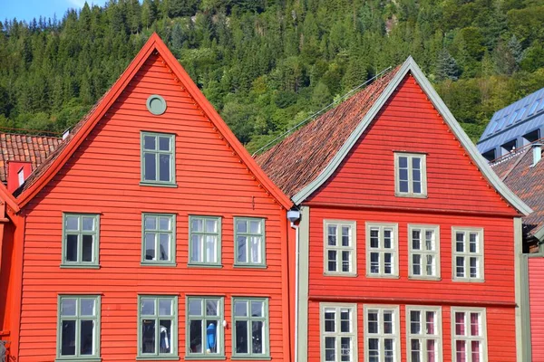 Bergen Norsko Bryggen Harbor District Unesco World Heritage Site — Stock fotografie