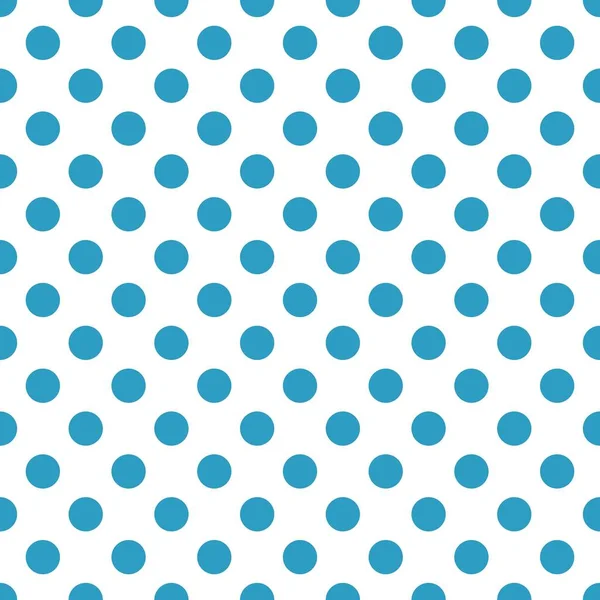 Vettore Pattern Pois Senza Soluzione Continuità Blu Sfondo Bianco Polka — Vettoriale Stock