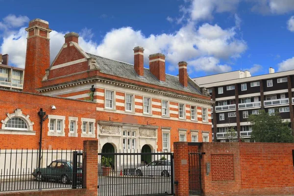 Londres Reino Unido Antigo Edifício Bath House Distrito Bethnal Green — Fotografia de Stock