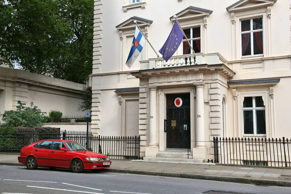 Londra Regno Unito Luglio 2016 Ambasciata Finlandia Nel Distretto Belgravia — Foto Stock