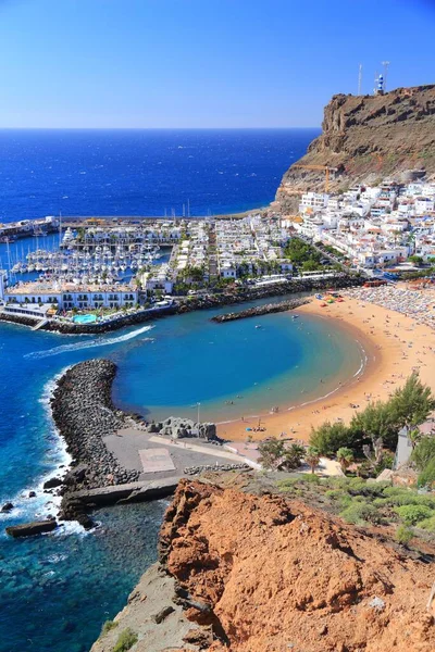 Gran Canaria Spain One Canary Islands Tourist Resorts Puerto Mogan — Stock Photo, Image
