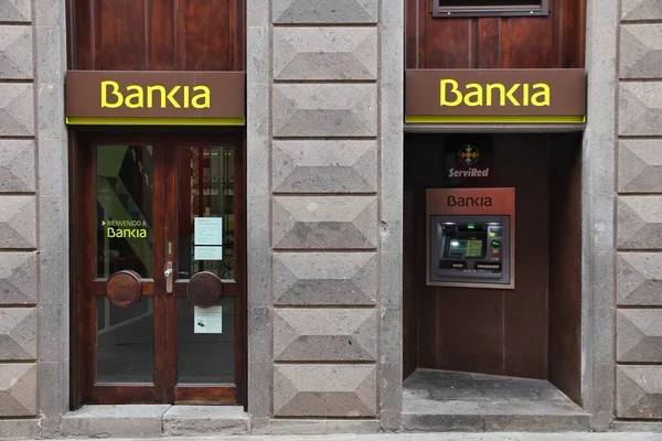 Arucas Spanien November 2015 Bankia Bankfiliale Arucas Spanien Bankia Ist — Stockfoto