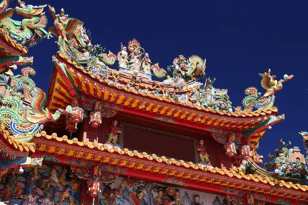 Temple in Taiwan. Colorful temple in Shizhuo, Chiayi County.