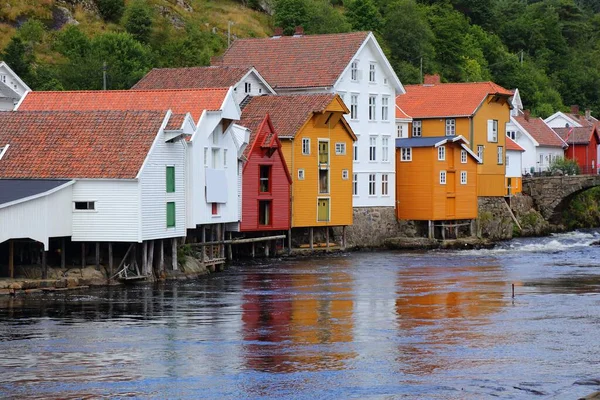 Sogndalstrand Város Dél Norvégiában Rogaland Megye Városa — Stock Fotó