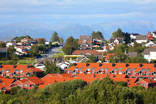 Stavanger City Noruega Bairro Residencial Local Vardeneset — Fotografia de Stock