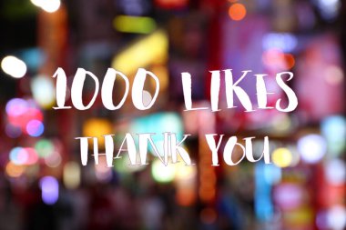 1000 beğeni. Sosyal medya başarısı. Teşekkür ederim..