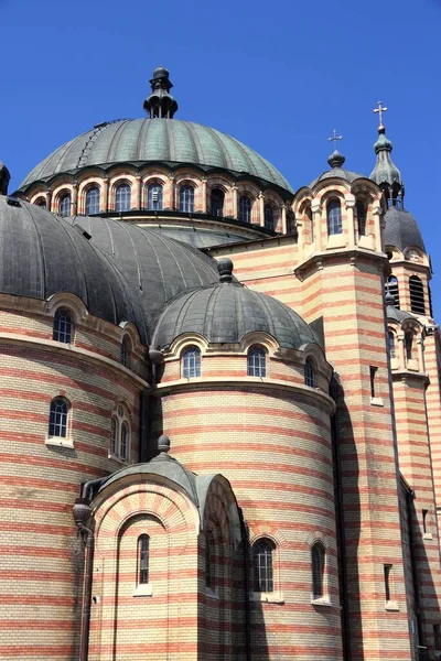 Heliga Treenighetens Katedral Ortodoxa Kyrkan Sibiu Rumänien — Stockfoto