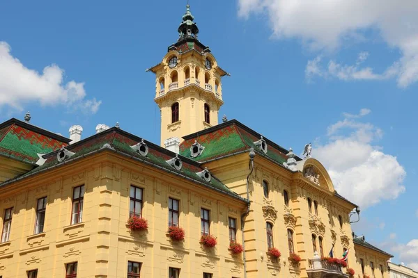 Szeged Town Hungary Town Csongrad County Local Government City Hall — Stock Photo, Image