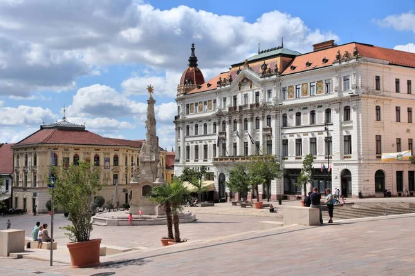 Pecs Ungern Augusti 2012 Människor Besöker Gamla Stan Pecs Ungern — Stockfoto