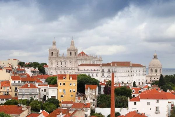 Blick Auf Lissabon Mit Dem Kloster Von Sao Vicente Fora — Stockfoto