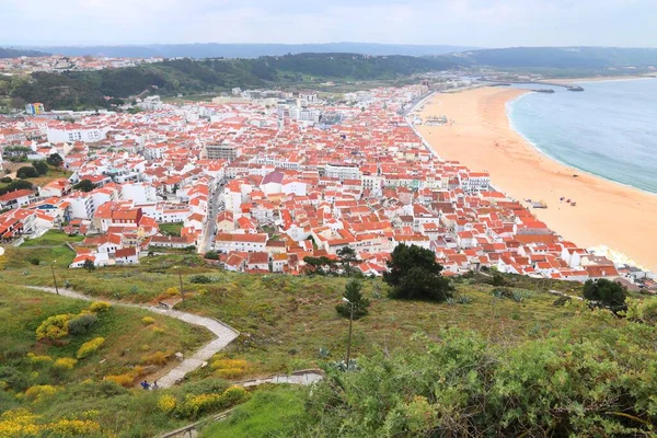 Playa Nazarí Portugal Ciudad Playa Nazarí — Foto de Stock