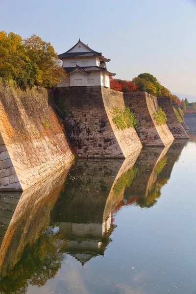 Japanese Landmark Osaka Castle Moat Castle Park Japan — Stock Photo, Image