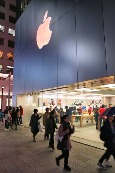 Tokyo Japonya Aralik 2016 Tokyo Nun Ginza Ilçesindeki Apple Teknoloji — Stok fotoğraf