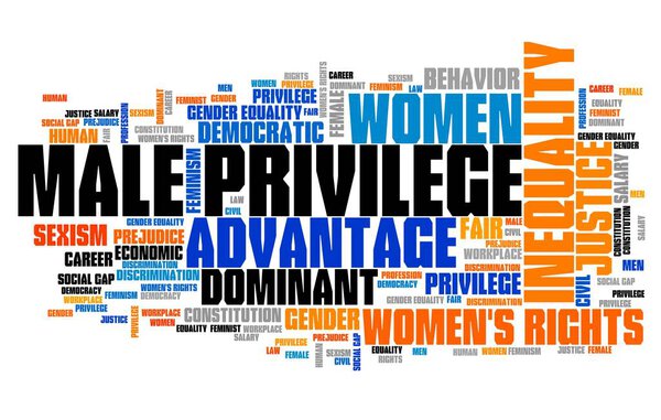 Мужская привилегия слово облако. Гендерное неравенство.