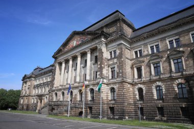 Dresden, Almanya. Saxon Devlet Maliye Bakanlığı (Sachsisches Staatsministerium der Finanzen).