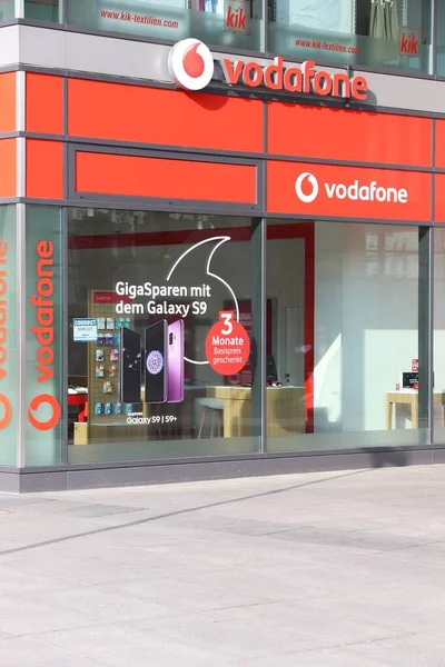 Dresden Germany Мая 2018 Года Vodafone Магазин Мобильных Телефонов Дрездене — стоковое фото