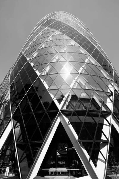 Londra Maggio 2012 Veduta Edifici Mary Axe Londra Stato Completato — Foto Stock
