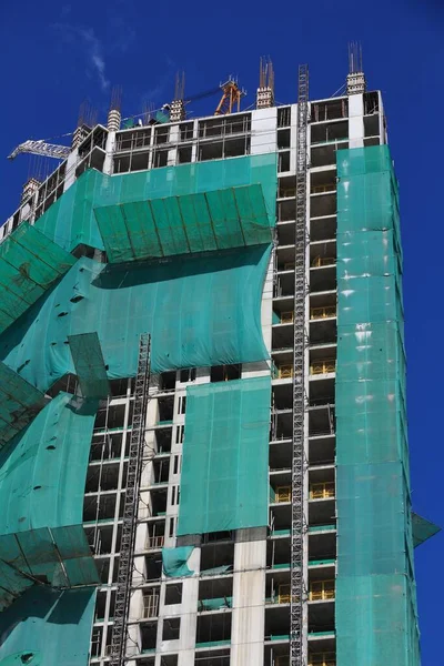 Υπό Κατασκευή Γενική Ανάπτυξη Ουρανοξύστη Πόλεων Στη Μανίλα Των Φιλιππίνων — Φωτογραφία Αρχείου