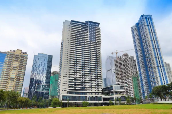 Skyline Del Distretto Bonifacio Global City Taguig Greater Manila Filippine — Foto Stock