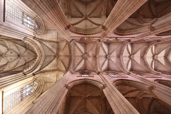 Batalha Portugal Maio 2018 Vista Interior Igreja Mosteiro Batalha Portugal — Fotografia de Stock