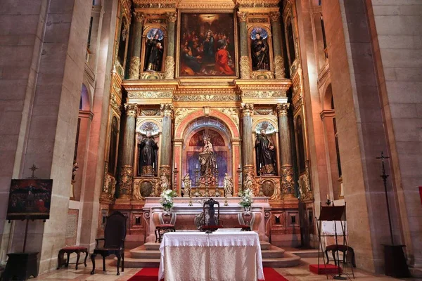 Lisbon Portugal June 2018 Altar Church Saint Roch Igreja Sao — 图库照片