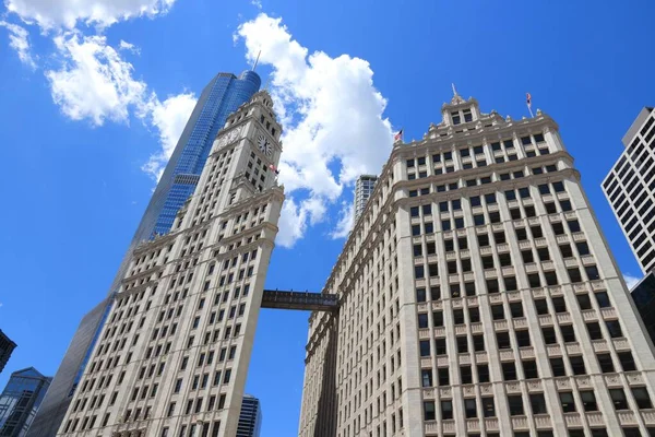 Chicago Usa 2013 Június Wrigley Building Chicagóban Épület 1924 Ben — Stock Fotó