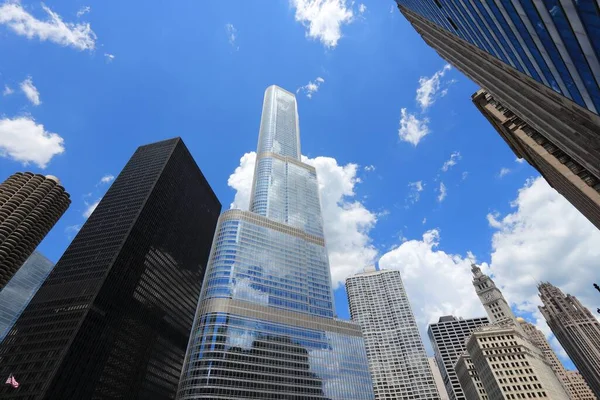 Chicago Usa June 2013 Street View Chicago Loop Skyline Chicago — Stock Photo, Image