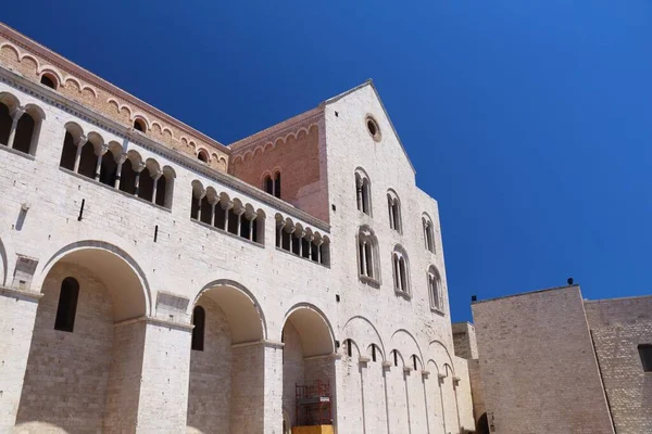 Bari Italia Basílica San Nicola Iglesia Del Casco Antiguo — Foto de Stock